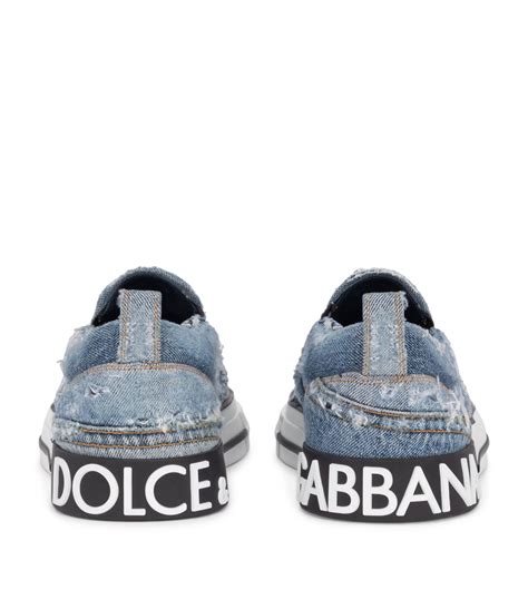 dolce gabbana denim sneakers